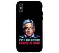 AMLO Presidente Amlito Primero Los Pobres 4t Amlover Mexique Coque pour iPhone X/XS