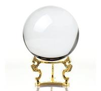 Amlong Crystal Amlong Crystal Boule de cristal transparente 110 mm avec support en forme de dragon doré et emballage cadeau