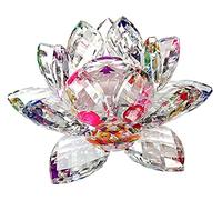Amlong Crystal Sparkle Fleur de Lotus Feng Shui Décoration d'intérieur avec Coffret Cadeau 7,6 cm