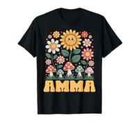 AMMA Fête des Mères Floral Tournesol Champignon Style T-Shirt