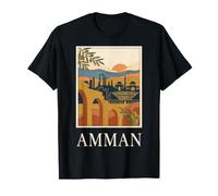 Amman Jordan Ancient Citadel Moyen-Orient Voyage Design T-Shirt