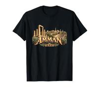 Amman Jordan Vintage Ville Antique Voyage Art T-Shirt