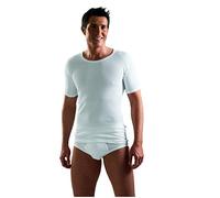 Ammann Lot de 3 vestes pour homme - Manches 1/2 - Double côte - 2 fils - Exquis, Blanc., XXL