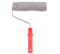 Ammboco Pierre Texture en Caoutchouc en Relief Peinture Rouleau Brosse Outil à Main IntéRieur et ExtéRieur Maison Chambre DIY DéCoration Murale Outil