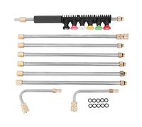 Ammboco Rallonge pour nettoyeur haute pression - 305 cm - Outils de nettoyage de gouttières - Remplacement télescopique - Buses de nettoyage de vitres