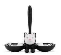 "TIGRITO" COMEDERO GATOS A/INOX 18/10 NEGRO
