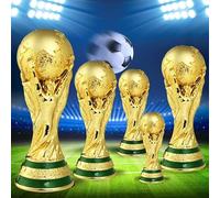 AMMICCO Trophée d'or de Football Trophée de Coupe du Monde Réplique de Coupe du Monde Collection de Souvenirs de Décorations pour Maison Bureau Cadeaux pour Fans (36cm)