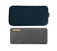 AMMKRO Étui de transport en néoprène avec fermeture éclair pour clavier Logitech K380/Logitech MX Keys Mini clavier Bluetooth sans fil
