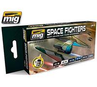 AMMO- Espace Space Fighters Sci-FI Colors Kit de Peinture Acrylique, A.MIG-7131, Multicolore