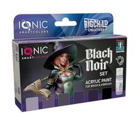Ammo Ionic Set foncé | Comprend tout ce dont vous avez besoin pour peindre noir sans tracas sur différents matériaux, acrylique, multicolore, 20 ml