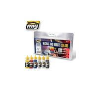 AMMO Mechas and Robots Colors Ensemble de Peinture Acrylique, A.MIG-7127, Multicolore, 17 ML (Lot de 6)
