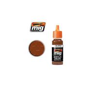 AMMO MIG-0914 Peinture Acrylique Rouge Marron Clair (17 ML), Multicolore