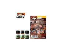 Ammo MIG-7400 Lot de pigments rouillés Multicolore Taille M