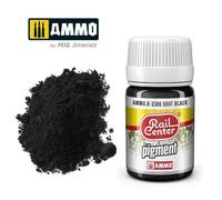 Ammo Mig R-2300 - Suie Noir - Rail Centre - Pigment 35ml Bouteille Suivi 48