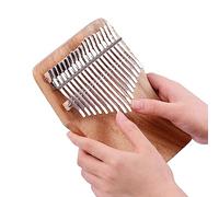 Ammoon 17-Key Thumb Piano Camphorwood C Tone Carry Bag Music Book Tuning Hammer Musical Gift (Wood Color)
