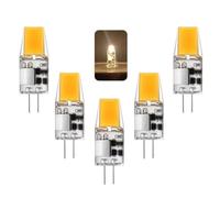 AMMQEG Lampe à LED G4, lampe à LED G4 5W 4000k blanc naturel 500lm, lampe halogène de remplacement 50W, pas de renversement, non dimmable, 12V AC/DC, paquet de 5 (Blanc Naturel, 5 paquets)