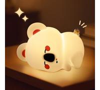 AmmToo Veilleuse Koala - Lampe enfant rechargeable par USB, design animalier tendre, silicone doux, lumière réglable - La jolie déco lumineuse de la chambre (Koala)