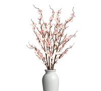 Ammyoo Lot de 4 Branches de Cerisier artificielles pour décoration d'intérieur et de Printemps, Longues tiges, pour Mariage, Maison, Bureau, Chambre à Coucher, Centre de Table, Rose