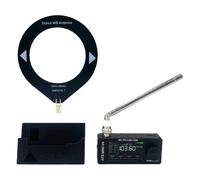 AMNVOLT V4 ATS Mini Radio with Stand & Headphone Amplifier Portable AM FM Radio Receiver 1.9inch IPS Screen for Walking Hiking Camping