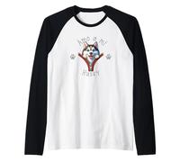 Amo a Mi Husky Manche Raglan