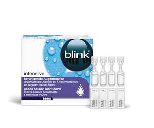AMO Blink Intenses Tears - Gouttes des yeux nourrissantes et hydratantes - Pour porteurs de lentilles de contact - 20 ampoules de 0,4 ml