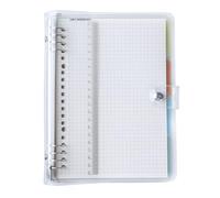 AMO HERMOSO Bloc-Notes à Spirales A5 avec intercalaire, 4 Subject Notebook, Carnet de notes à spirale, Couverture transparente - 120 pages