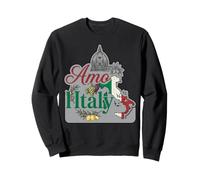 Amo Italy Florence Carte dôme Citrons Raisins Graphique Vintage Sweatshirt