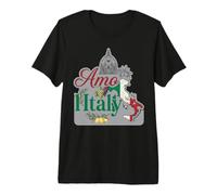 Amo Italy Florence Carte dôme Citrons Raisins Graphique Vintage T-Shirt Haut de Gamme