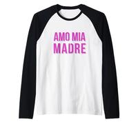 Amo Mia Madre I Love My Italian Mom Regalo Festa Della Mamma Manche Raglan