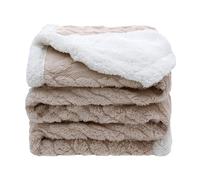 amo nenes Couverture de Canapé Douce 100x150cm, 2 Couches Polaire pour Enfants, Plaid Décoratif Polyvalent pour l'intérieur et l'extérieur, Couvre-lit en Tricot pour Aider à Mieux Dormir, Kaki