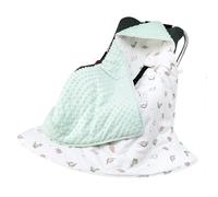 amo nenes Couverture Enveloppante Bébé pour Siège Auto et Poussette, Nid d'ange Bebe Cosy 90 x 90 cm, Multifonction Couverture bébé pour Automne Hiver