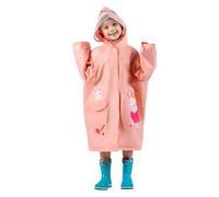 amo nenes Imperméables pour Enfants Garçons Filles, EVA Poncho de Pluie Léger Réutilisable Vestes de Pluie Dessin Animé Mignon, Vêtements de pluie Avec Sac de Rangement 1-12 Ans, M Lapin