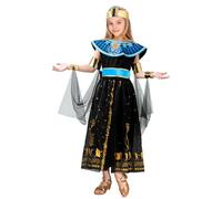 AMOBON Deguisement Cleopatre Enfant Fille: Déguisement Egyptienne Fille avec Accessoires - Costume Cleopatre Egyptien pour Carnaval Carnival Mardi Gras Cosplay (Noir, M)