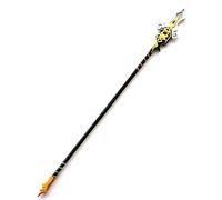 AMOC Genshin - Ensemble de déguisement de cosplay avec armes de Genshin ZhongLi de Genshin ZhongLi - Vortex Vanquisher - Pointe de lance amovible - Argent