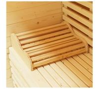 amocane Oreiller appui-tête de sauna pour salle de sauna, accessoires de sauna pour tout tonneau ou sauna infrarouge, coussin cervical en bois non toxique (bois de pin, M)