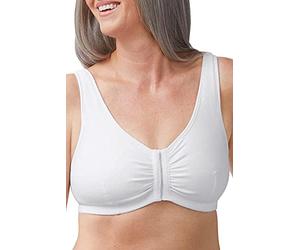 AMOENA Fleur Soutien-gorge de mastectomie sans armatures en coton doux pour post-chirurgie Blanc - Blanc - XX-Large E/F