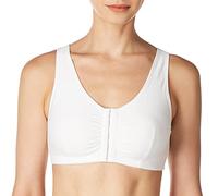 AMOENA Frances Front-Closure Leisure Bra Soutien-Gorge, Opaque, Couleur : Blanc, XL Femme