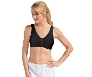 AMOENA Frances Soutien-gorge de loisirs à fermeture frontale pour femme - Noir - M