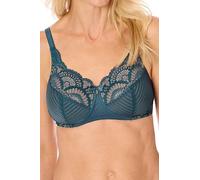 AMOENA Karolina Padded Wire-Free Pocketed Mastectomy Bra Soutien-Gorge, Opaque, Bleu Sarcelle foncé/Sable, 85A Femme