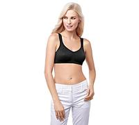AMOENA Mona Soutien-gorge sans armatures - Soutien-gorge mastectomie à poches - Noir 85AA à 105B (606) (34D)
