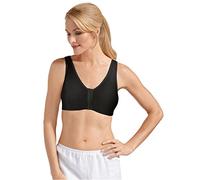 Amoena Women's Frances Front-Closure Leisure Bra, Black, 2XL DD DDD(E/F)
