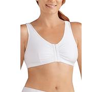 Amoena Women's Frances Front-Closure Leisure Bra, White, XL DD DDD(E/F)