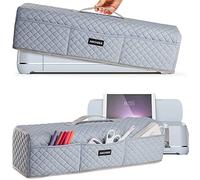 AMOIGEE Housse de protection rembourrée contre la poussière, compatible avec Cricut Maker 4, Explore 4, Cricut Maker, Maker 3, Explore 3, Explore Air 2, housse de machine pour accessoires et