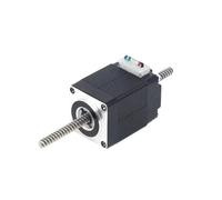 AMOKD Moteur Pas à Pas linéaire Haute précision Nema 8/11/14/17/23, vis sans Fin Non Captive, Pas de 2/2,4/4/8 mm, poussée 9-680 N(Black)