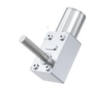 AMOKD Moteur réducteur CC à vis sans Fin JGY-370-M8, Micro-Turbine, 12 V/24 V, régulation de Vitesse, 1 TR/Min à 375 TR/Min, Petit Moteur autobloquant(375RPM,24V Single Motor)