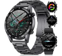 Amoled Montre Connectée Homme Avec Appel Bluetooth Assistant Vocal,109 Modes Sportifs,400mah,Ip68 Etanche Smartwatch Pour Ios/Android,2 Bracelets