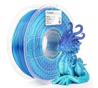 AMOLEN Filament Imprimante 3D, Filament PLA 1.75mm, PLA Silk Bleu Shiny Ciel Filament, Gradient Filament PLA Pour Imprimante 3D 1KG/2.2lb