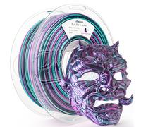 AMOLEN Filament PLA - 1,75 mm - Noir - 1 kg - Pour imprimante 3D - Précision dimensionnelle +/- 0,02 mm - Enroulé proprement - Compatible avec les imprimantes 3D FDM - Précision dimensionnelle