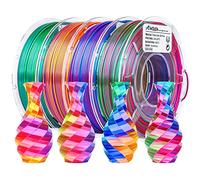 AMOLEN PLA Filament 1.75mm pour Imprimante 3D, Précision Dimensionnelle +/-0.02mm, 200 g x 4 Bobines