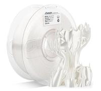 AMOLEN Silk PLA Filament 1.75mm 3D Printer filaments, Shiny White Filament for 3D Printing, 1kg(2.2lbs) Spool, Compatible with Most FDM Printer(Silk White)